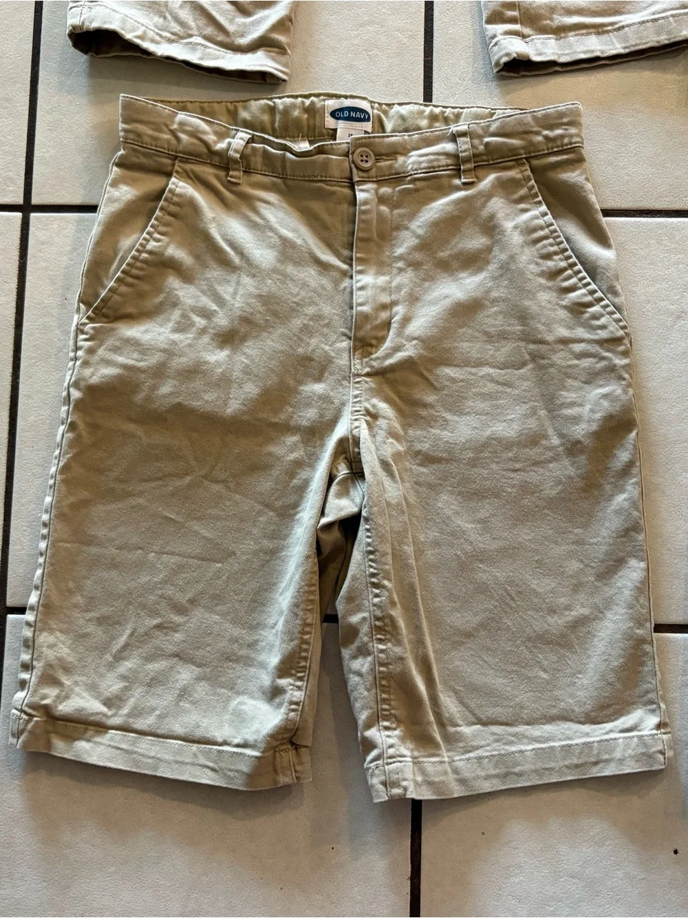 Lot of 4 School Uniform Shorts Pants Boys Size 16 Old Navy George Khaki Chico